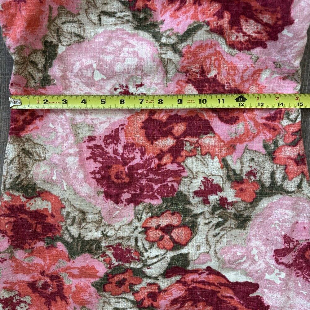 Floral Pink Womens Dress 2P Petite Feminine Romantic Bloomcore Spring Tapestry - Picture 15 of 16